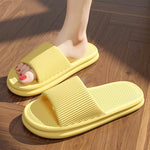 Women Summer Slippers Lightweight EVA Flat Home Slippers Concise Solid Color Indoor Bathroom Comfort Massage Floor Slides